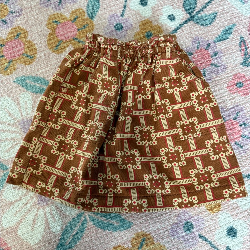 Misha& Puff Brown Patterned Skirt